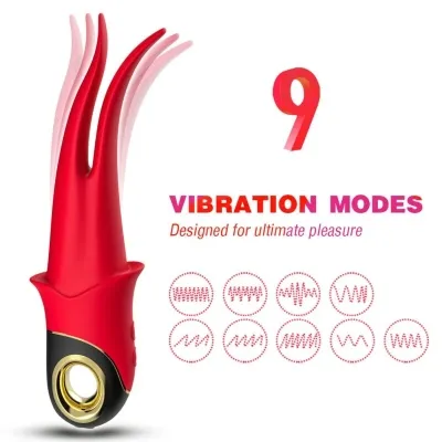 Shadow Vibrator Doppelkopf Teasing Rot – Armony