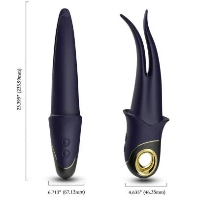 Shadow Vibrator Doppelkopf Teasing Blau – Armony
