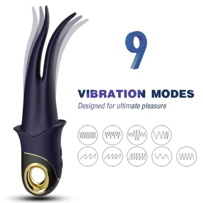 Shadow Vibrator Doppelkopf Teasing Blau – Armony