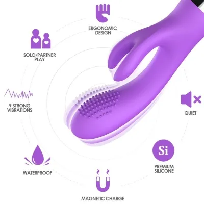 Rabbit vibrator purple | Armony
