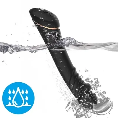 Dildo silicone vibrator black | Armony