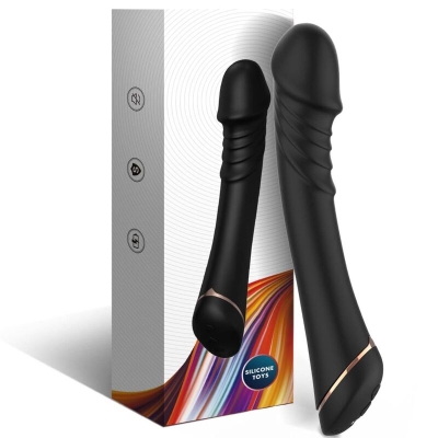 Dildo silicone vibrator black | Armony
