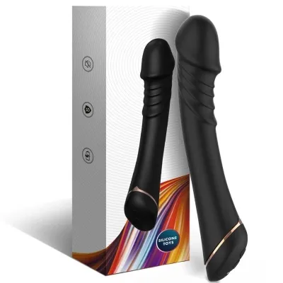 Dildo silicone vibrator black | Armony