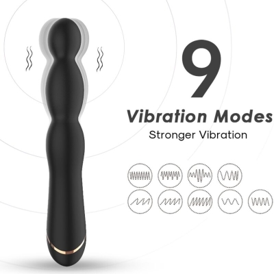 Bamboo Vibrator Adjustable Black | Armony