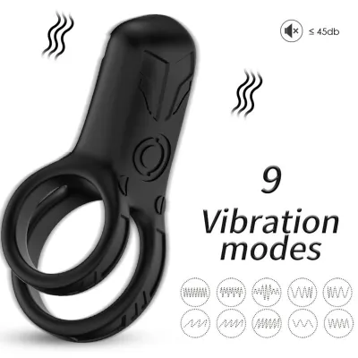 Doble Anillo Vibrator Black – Armony