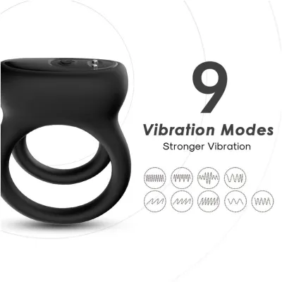 Doble Anillo Vibrator Black – Armony