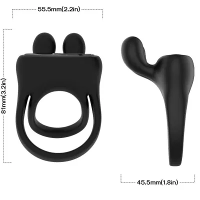 Anillo Vibrator Rabbit Black – Armony