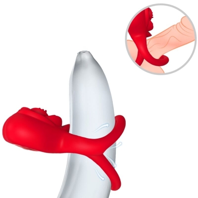 Anillo Vibrator Herz Rot  –  Armony