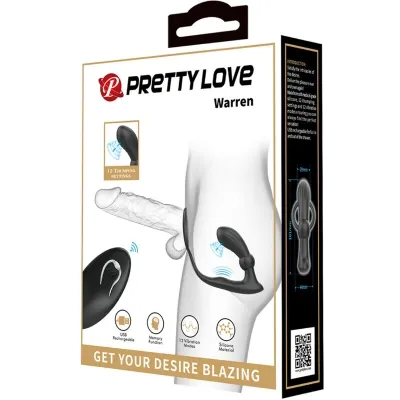 Warren Black Anal Ring & Vibrator – Pretty Love