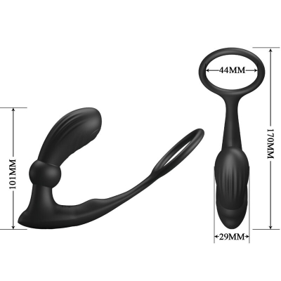 Warren Black Analring & Vibrator | Pretty Love