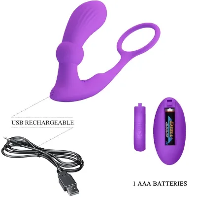 Warren Violet Anal Ring & Vibrator – Pretty Love