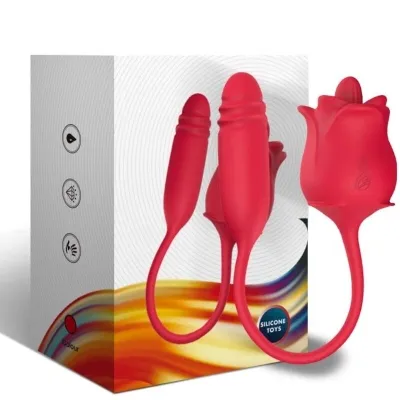 Rose Stimulator & Vibrator Red | Armony