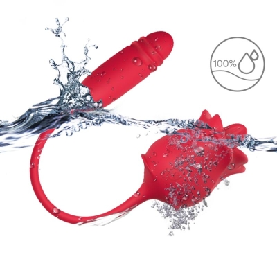 Rose Stimulator & Vibrator Red | Armony