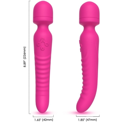 Mission Massager & Vibrator with Heat Effect Fuchsia  –  Armony