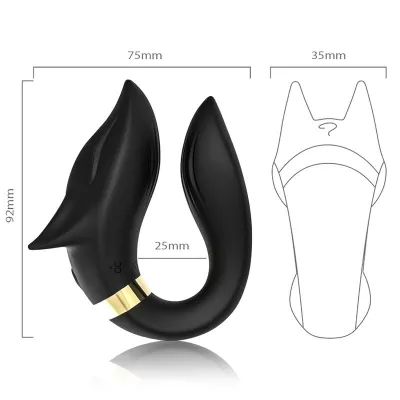 Fox Paarvibrator Schwarz – Armony