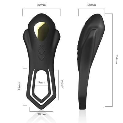 Roadster Doppel-Vibratorring Schwarz  –  Armony