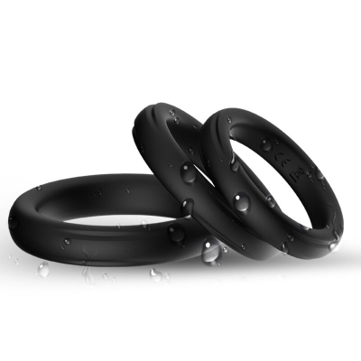 Triple Silicone Ring Black  –  Armony