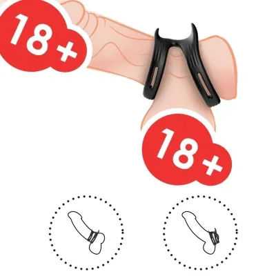Dualring Doppelter Elastischer Ring Schwarz – Armony