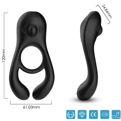 Veyron vibration ring black – Armony