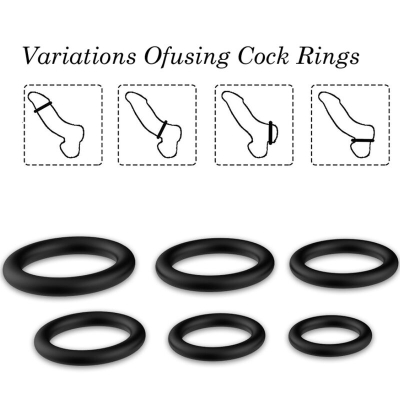 Rings Silicone Black  –  Armony