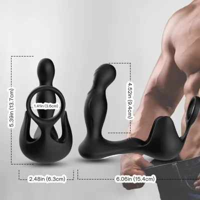 Surround Prostate Anal Vibrator Black – Armony