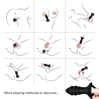 Kylin Fingervibrator & Analplug Mit Fernbedienung Schwarz  –  Armony