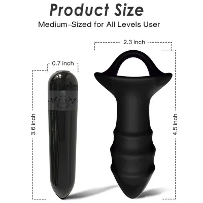 Kylin Finger Vibrator & Anal Plug with Remote Control Black – Armony