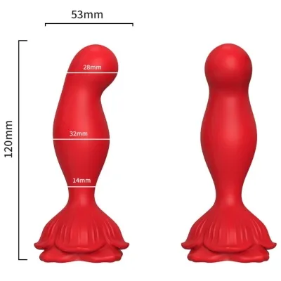 Pink Vibrator & Anal Plug Remote Control Red – Armony