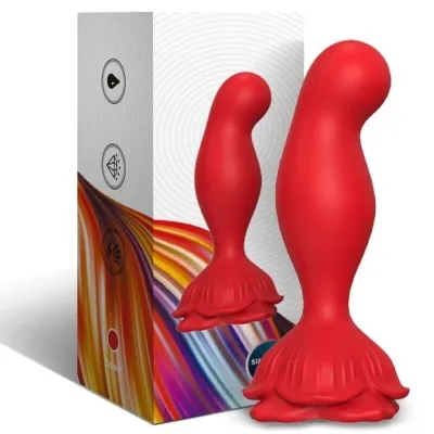 Pink Vibrator & Anal Plug Remote Control Red – Armony