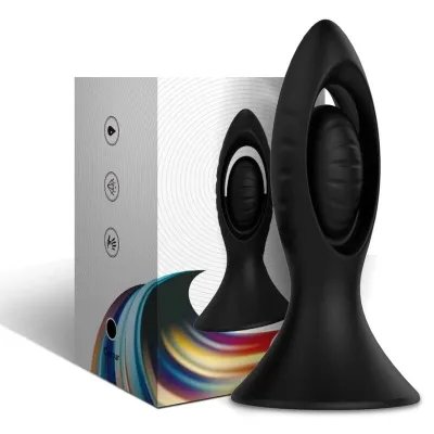 Vibrator & Anal Plug Silicone Black – Armony