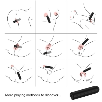 Warhead Vibrator Kugel Schwarz 2cm X 8.8cm  –  Armony
