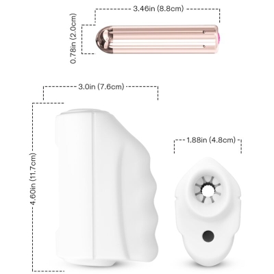 Master Masturbator & Vibrator White  –  Armony