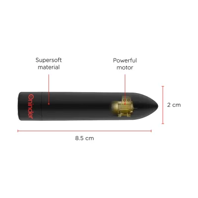 Berlin Bullet Vibrator Schwarz 9 Modi – Oninder