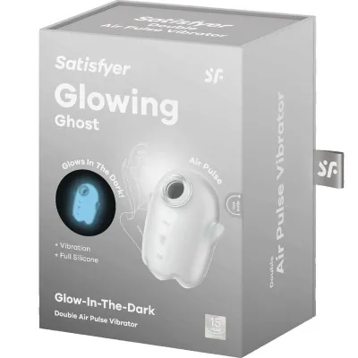 Glowing Ghost Air Pulse & Vibrator White | Satisfyer