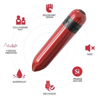 Raketenvibrator Bullet Fernbedienung Fuchsia  –  Armony