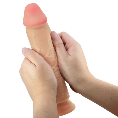 Sliding Skin Realistischer Dildo Mit Saugnapf Hautfarben 23,4cm | Pretty Love