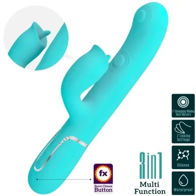 Kaninchenvibrator Aquagrün | Pretty Love