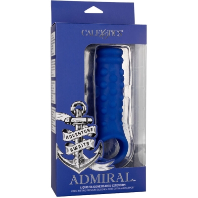 Penisabdeckung Mit Perlen, Flüssiges Silikon Blau | Admiral