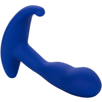 Gebogener Analstimulator & Vibrator Blau | Admiral