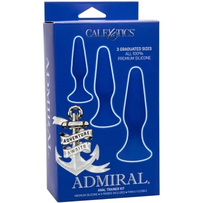 Anal plug set of 3 blue – admiral