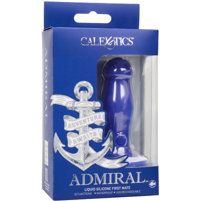 First Mate Analplug Vibrator Blau | Admiral