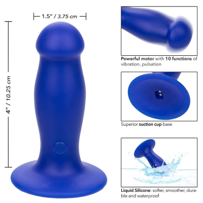 First Mate Analplug Vibrator Blau | Admiral