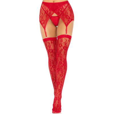 Spitzen Oberteilhöchste & Strapsgürtel Rot | Leg Avenue