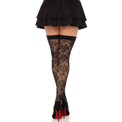 Wild Roses Net Stocks Schwarz | Leg Avenue