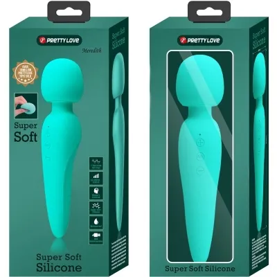 Meredith Massager 12 Vibration Modes Aqua Green – Pretty Love