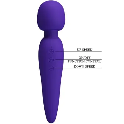 Meredith Massager 12 Vibrationsmodi Lila – Pretty Love