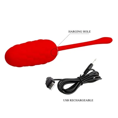 Vibrating Egg with Red Sea Texture – Pretty Love