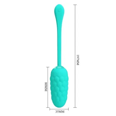 Vibrating Egg with Sea Texture in Aqua Green – Pretty Love