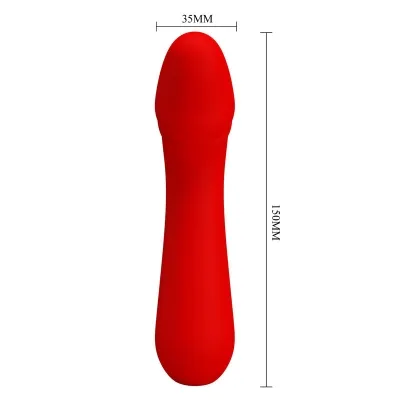 Cetus Rechargeable Vibrator Red | Pretty Love