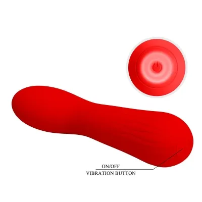 Faun Rechargeable Vibrator Red | Pretty Love